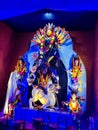 Durga Puja Festival in West Bengal, India. Durga Idol. Durga Pratima.