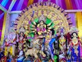 Durga Puja Festival in West Bengal, India. Durga Idol. Durga Pratima.