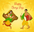 Durga Puja greeting card