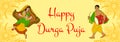Durga Puja greeting card Royalty Free Stock Photo