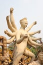 Durga sculpture making