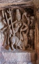 Durga sculpture at Ravanaphadi Cave Temple, Aihole, Karnataka, India