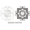 Durga Yantra Hinduism symbol Royalty Free Stock Photo