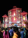 Durgapuja pandaal made by bamboo Royalty Free Stock Photo