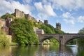 Durham Castle and Cathedral Framwellgate Bridge England Royalty Free Stock Photo