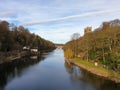 Durham Castle , Cathedral  and Framwellgate Bridge over River Wear, UK Royalty Free Stock Photo