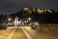 Durham Castle and Framwellgate Bridge in Durham, UK