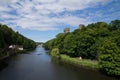 Durham Cathedral above the Trees Royalty Free Stock Photo