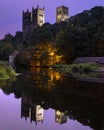 Durham Cathedral at Night, in the City of Durham, UK Royalty Free Stock Photo