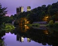 Durham Cathedral at Night, in the City of Durham, UK Royalty Free Stock Photo