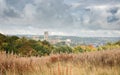 Durham Cathedral from the South with a stormy sky