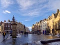 DURHAM, COUNTY DURHAM/UK - JANUARY 19 : View of the Market Place