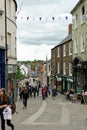 Elvet bridge street in Durham, England