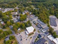 Durham historic town center aerial view, New Hampshire, USA Royalty Free Stock Photo