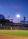 DURHAM,NC/USA - 07-09-2016: The Durham Bulls baseball team playing at the Durham Bulls Athletic Park, known as the DBAP, in