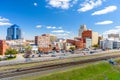 Durham, North Carolina, USA downtown cityscape Royalty Free Stock Photo