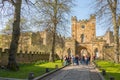 The entrance to Durham Castle, North East England, UK