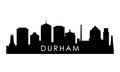 Durham skyline silhouette.