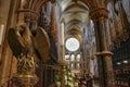 Durham, UK - 12 July, 2023: Interior of the Durham Cathedral, Country Durham, England Royalty Free Stock Photo