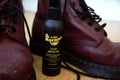 Branded Dr Martens shoe care protector kit. Leather wax and all weather protection spray.