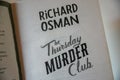 Durham, UK - 29th December 2022: Richard Osman \'The Thursday Murder Club\',