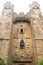 Durham UK: Lumley Castle Hotel exterior on summer day