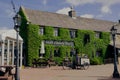 Durham UK: may 2022: South Causey Inn pub restaurant exterior covered in green ivy on sunny summer day