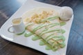 Durian crepe