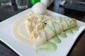 Durian crepe