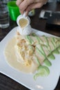 Durian crepe