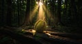 Durian in Forest Sunlight Royalty Free Stock Photo