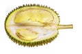 Durian fruit basket on white background Royalty Free Stock Photo