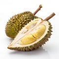 Durian fruit isolated on white