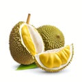 Durian isolated on white background