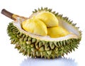 Durian isolated on white background