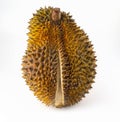 Durian king of fruit isolated on white