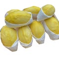 Durian, the king of Thai fruits golden yellow texture The shell has thorns around the fruit