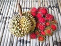 Durian and rambutans of sweet and delicious were king of Fruits