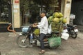 Durian seller in Ho Chi Minh in Vietnam Royalty Free Stock Photo