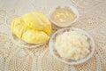 Durian sticky rice Royalty Free Stock Photo