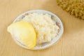 Durian sticky rice Royalty Free Stock Photo