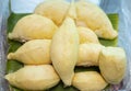 Durian Thai fruit in plastic box