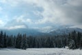 Durmitor mountain on snow