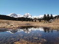 Durmitor and Otoka stream in the springtime. Royalty Free Stock Photo