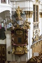 Durnstein Abbey Church Interior, Austria Royalty Free Stock Photo