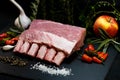 Duroc Pork rips Royalty Free Stock Photo