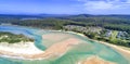 Durras Inlet Panorama Royalty Free Stock Photo