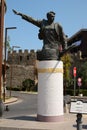 Mujo Ulqinaku statue. Durres. Albania