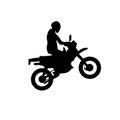 Durt bike silhouette vector illustrration