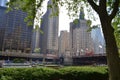 DuSable Bridge in downtown Chicago Royalty Free Stock Photo